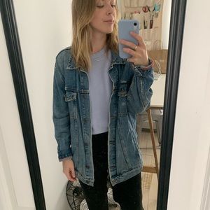 Free People Oversized Denim Jean Jacket